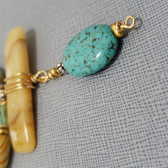 New Beautiful Natural and Genuine Multi Stone Statement Necklace - Picture 2 of 7